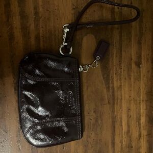 Dark Purple Wristlet Clutch